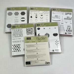 Stampin Up Six Sided Sampler Fruit Basket Celebration Time Pumpkin Thinlits